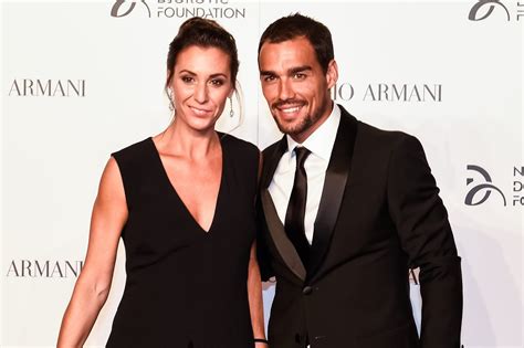 Flavia Pennetta incinta con famiglia