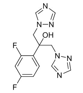 Struttura chimica del fluconazolo