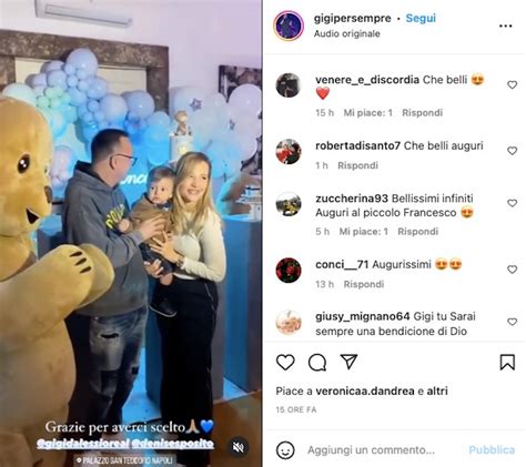 Gigi D'Alessio con il figlio Francesco
