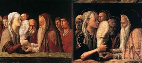 La Presentazione di Cristo al Tempio, Mantegna e Bellini