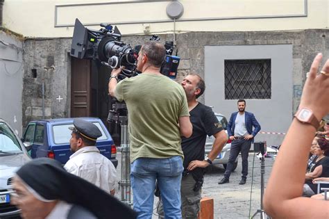 Vincenzo Salemme sul set cinematografico