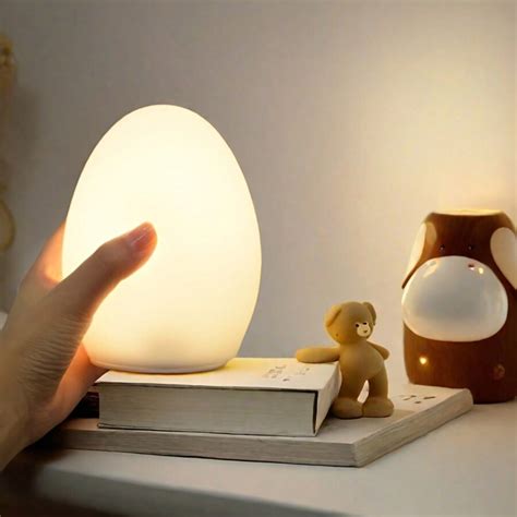 lampada notturna a forma di uovo per neonati