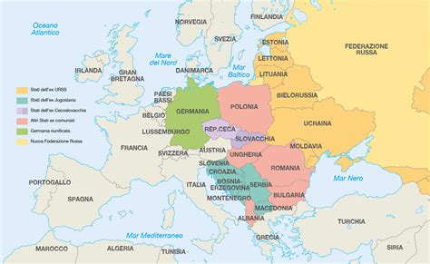 Mappa politica dell'Unione Sovietica con le sue 15 repubbliche costituenti