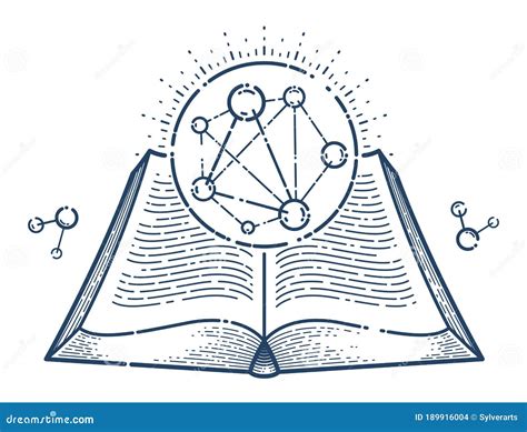 Illustrazione di un libro aperto con molecola di DNA e cellule