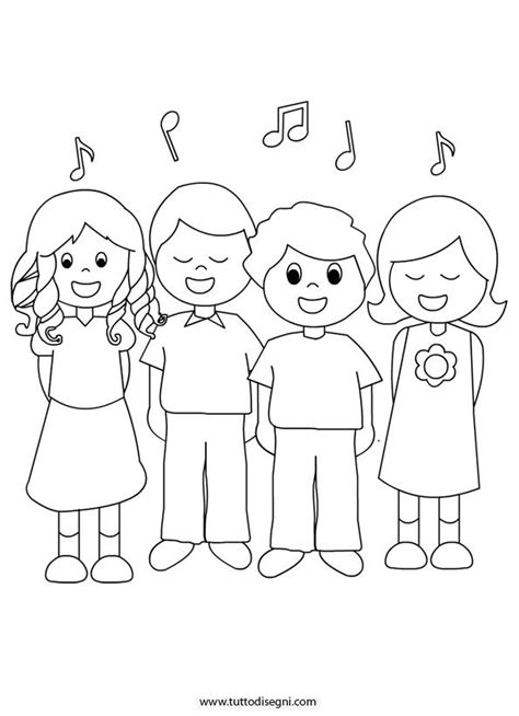 bambini a scuola che disegnano e cantano in coro in un'aula luminosa