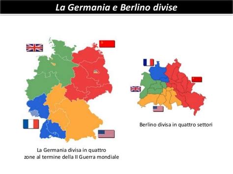 Mappa delle zone di occupazione di Germania e Berlino
