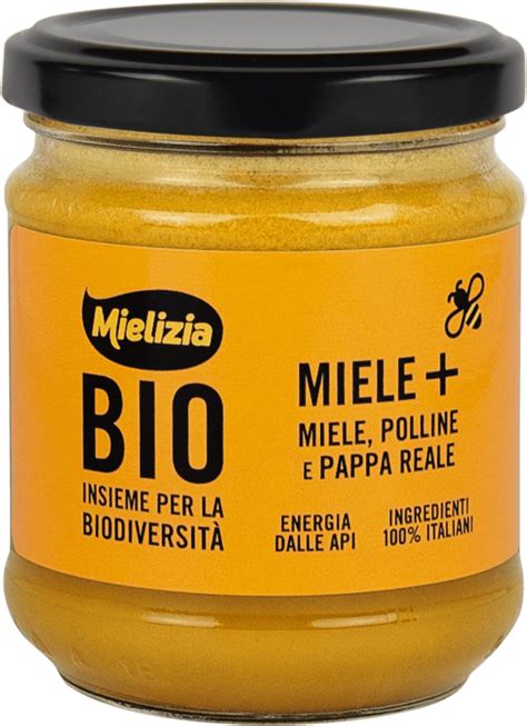 Barattolo di miele con polline d'api e pappa reale