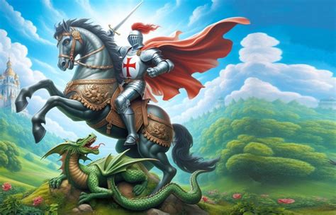 San Giorgio e il Drago in un'icona antica
