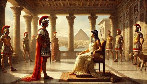 Cesare e Cleopatra in un dipinto