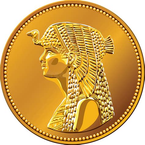 Moneta con il profilo di Cleopatra