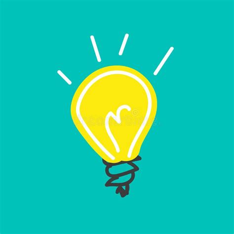 rappresentazione iconografica della lampadina come idea geniale