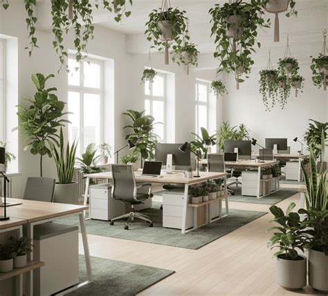 ufficio moderno con piante per stimolare la creatività