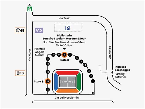 Mappa schematica dei parcheggi disponibili presso la sede Gianicolo del Bambino Gesù