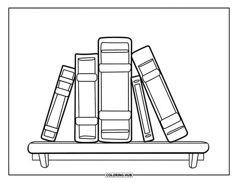 Scaffale di libri per bambini colorati