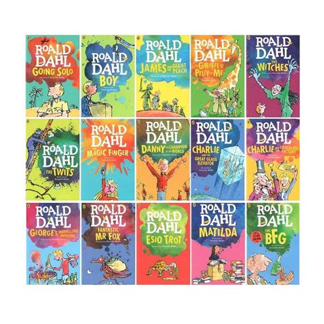Copertine di alcuni libri famosi di Roald Dahl