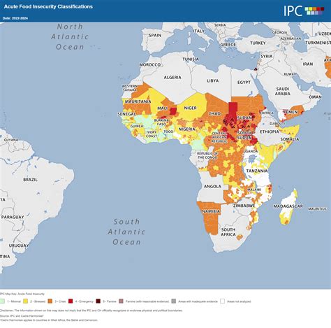 Mappa della crisi alimentare in Africa