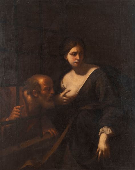 Dettaglio di un'opera anonima sulla Carità romana