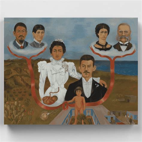 Frida Kahlo in giovane età con i genitori