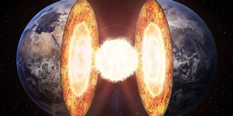 Rappresentazione del nucleo terrestre