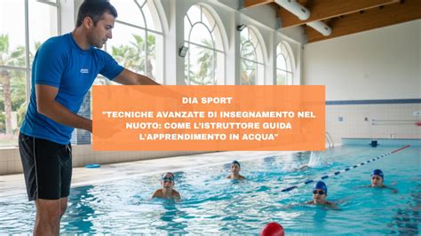 istruttore di nuoto che guida un bambino in piscina