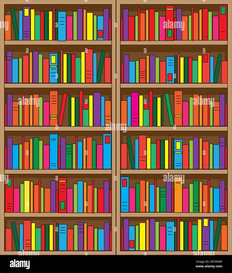 Una libreria domestica piena di libri e una televisione che trasmette un programma per ragazzi