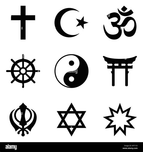 Simboli delle principali religioni mondiali