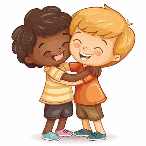 Bambini che si abbracciano