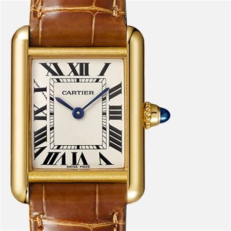 Diversi modelli dell'orologio Cartier Tank