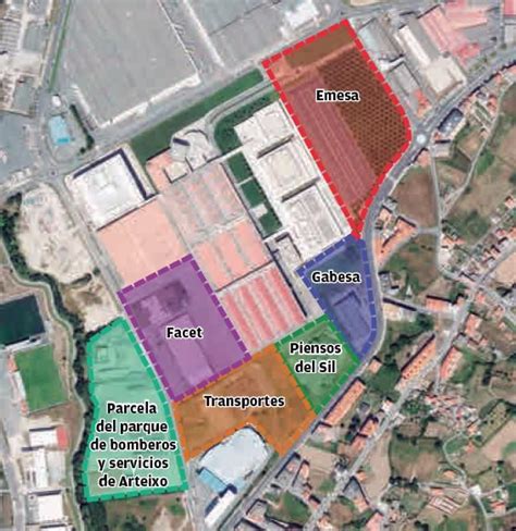 Mappa della sede centrale di Inditex ad Arteixo, Spagna