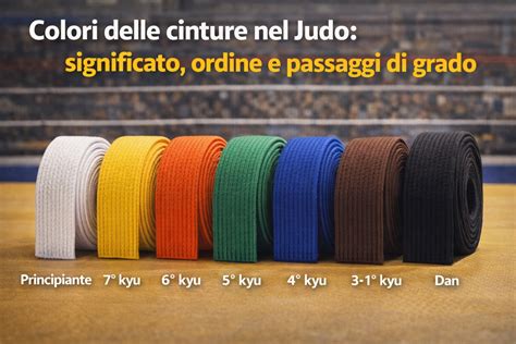 Significato simbolico dei colori delle cinture nel Judo