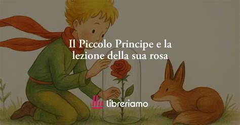 Il Piccolo Principe seduto davanti alla sua rosa sotto la campana di vetro