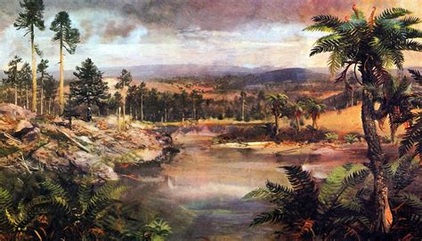 Ricostruzione di paesaggio preistorico