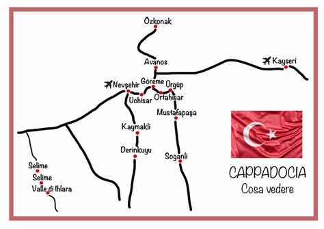 Mappa dell'antica Cappadocia e della città di Cesarea nel contesto dell'Impero Romano durante il IV secolo