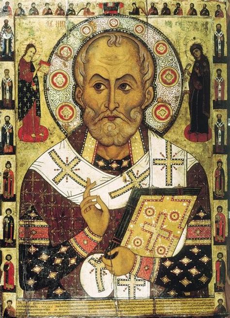 Ritratto iconografico tradizionale di San Nicola di Mira