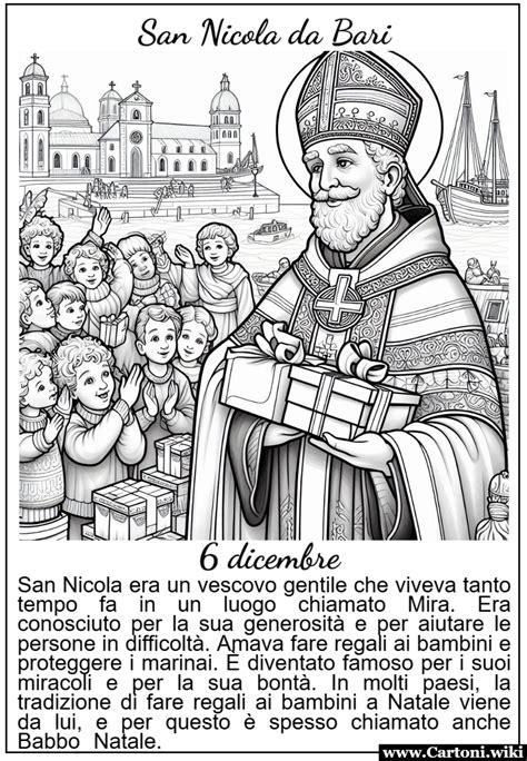 Attività creativa per bambini: scheda su San Nicola di Mira