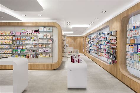 insegna o interno di una farmacia moderna e accogliente
