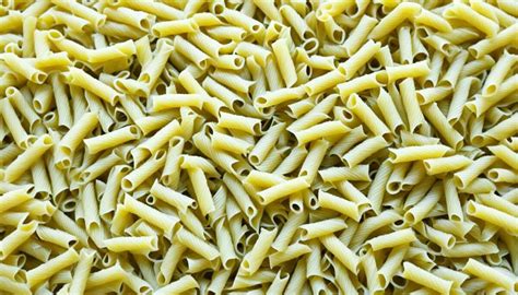 mini città costruita con vari formati di pasta