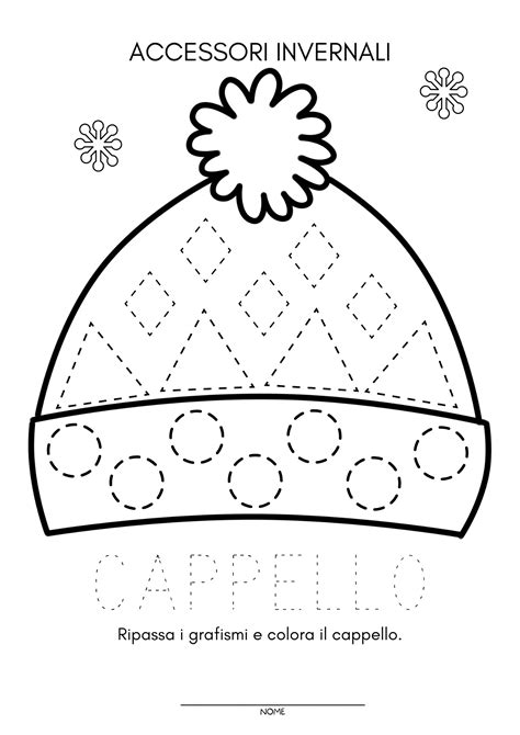 Schema di abbinamento per accessori invernali: cappello, fascia e calze
