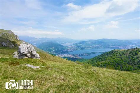 Sentiero panoramico in montagna nei dintorni di Colico
