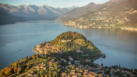 Veduta aerea di Bellagio, la perla del Lago di Como
