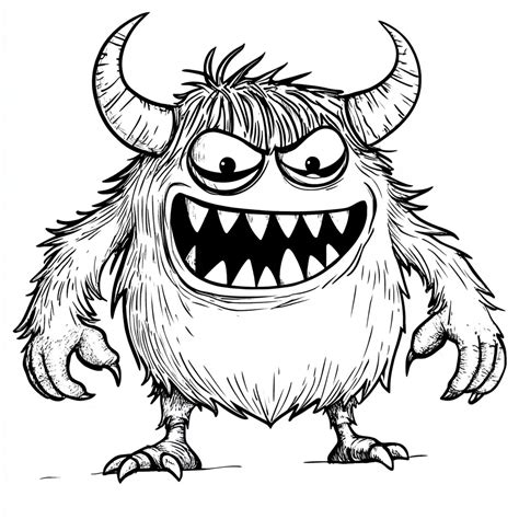 disegno infantile che rappresenta un mostro o una figura fantastica