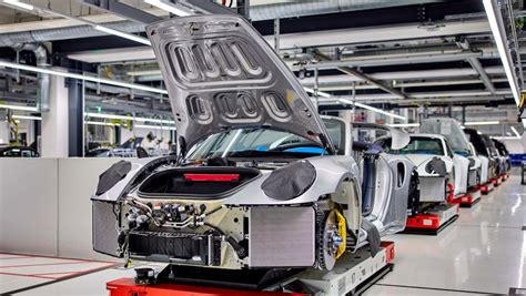 Veduta d'epoca dello stabilimento Porsche a Zuffenhausen