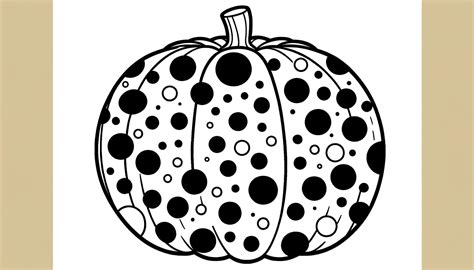 Illustrazioni ispirate allo stile di Yayoi Kusama per bambini