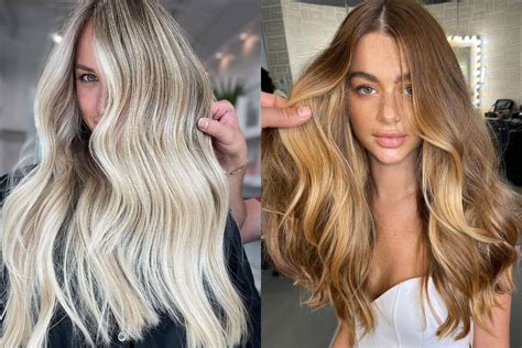 dettaglio ravvicinato di una tecnica di colorazione balayage professionale in un salone