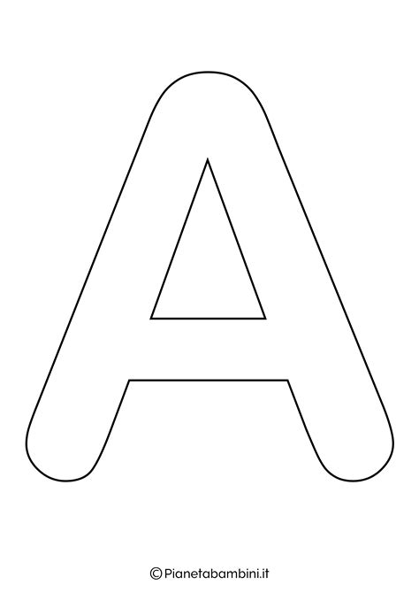 Lettere dell'alfabeto da colorare