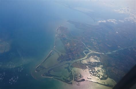 Il delta del Po visto dall'alto