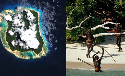 Fotografia aerea di North Sentinel Island