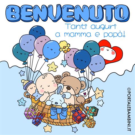Un bambino che dorme serenamente vicino al suo fiocco nascita appeso alla parete della cameretta