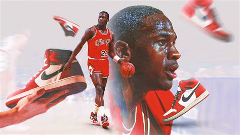 Michael Jordan con le sue iconiche sneakers