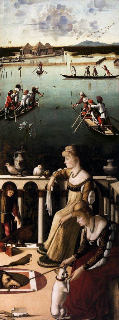 Vittore Carpaccio, Due Dame e Caccia in valle (ricostruzione)